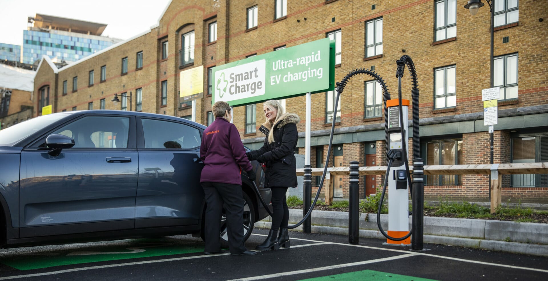 Sainsbury´s Smart Charge hub in Whitechapel